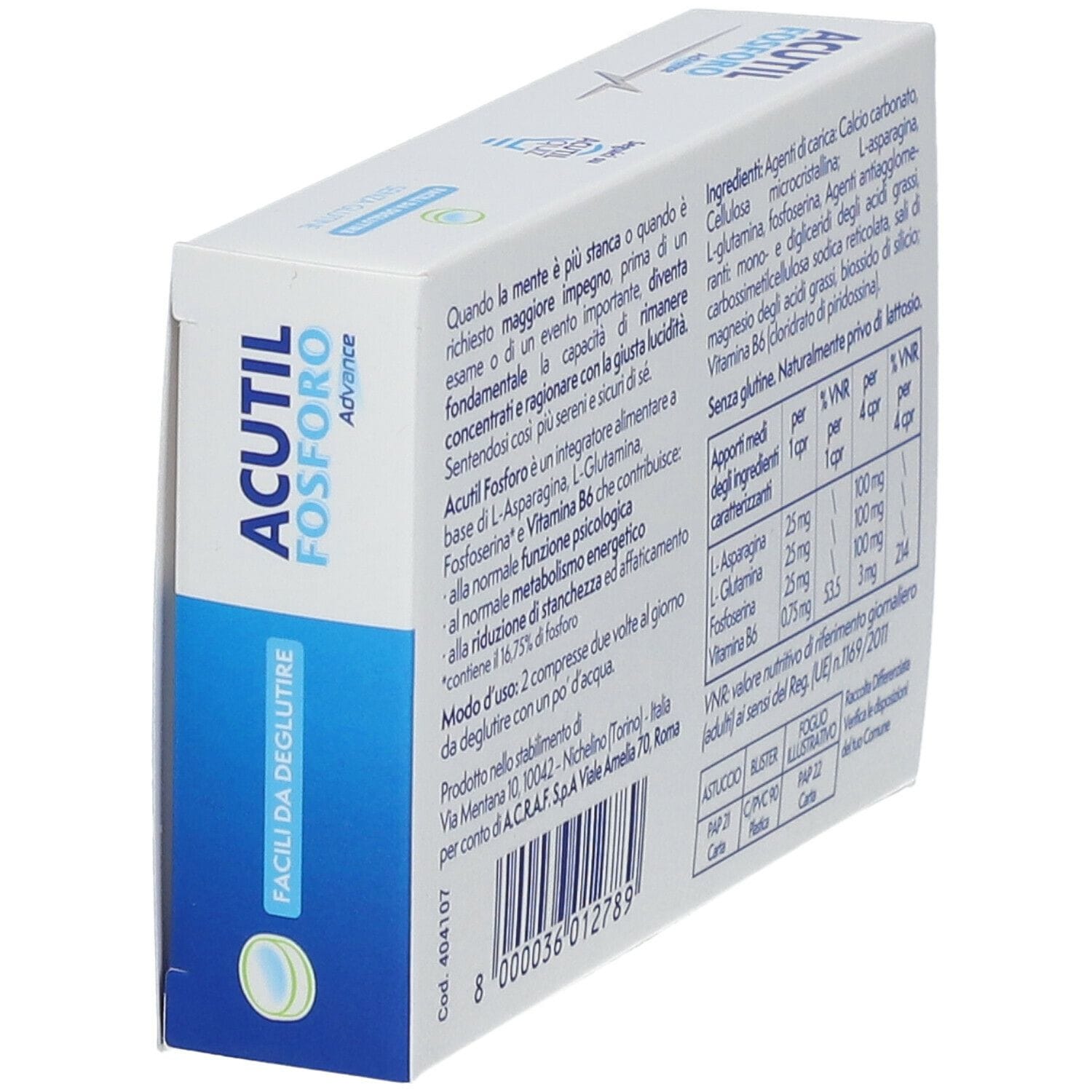 ACUTIL FOSFORO ADVANCE 50 COMPRESSE