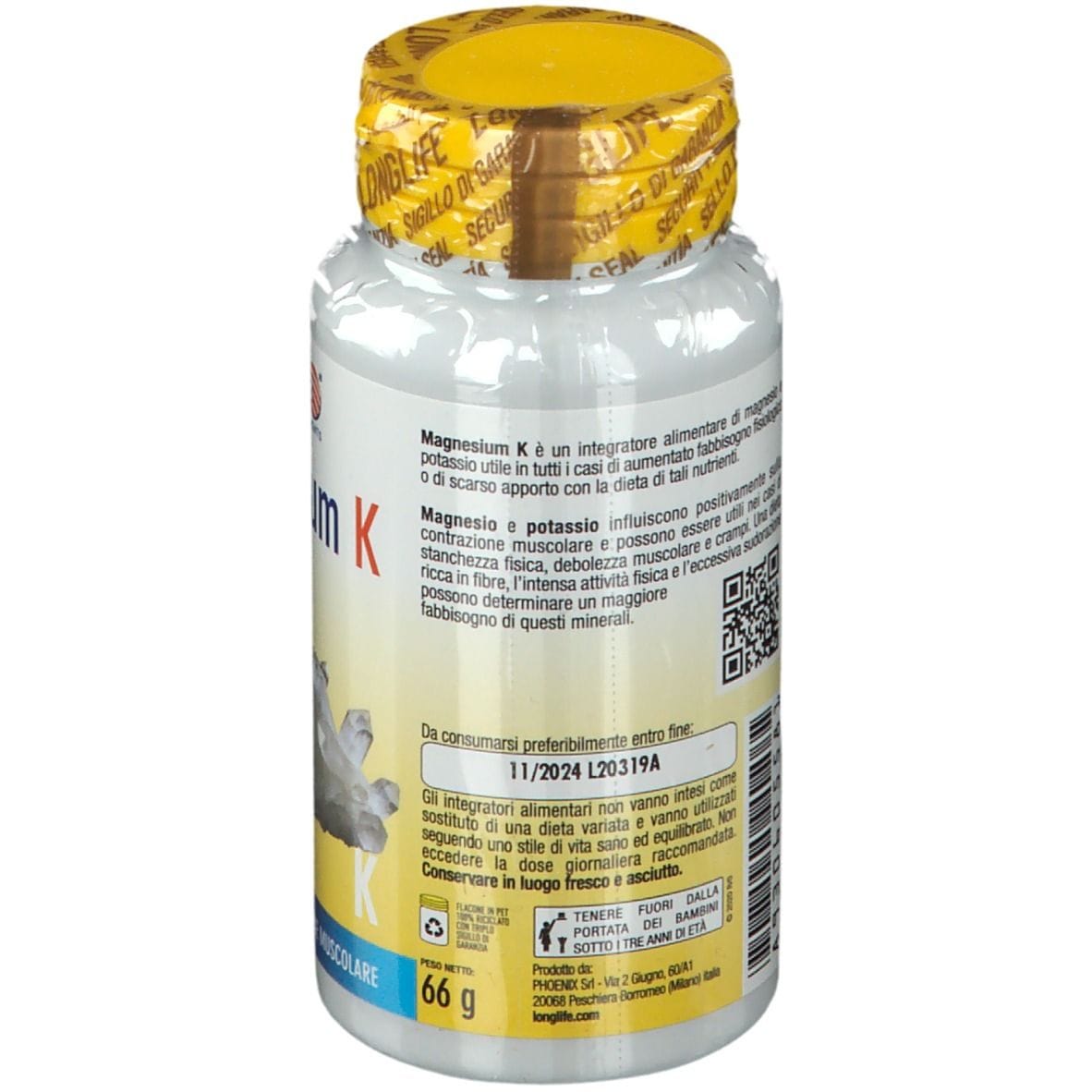 LONGLIFE MAGNESIUM K 60 CAPSULE