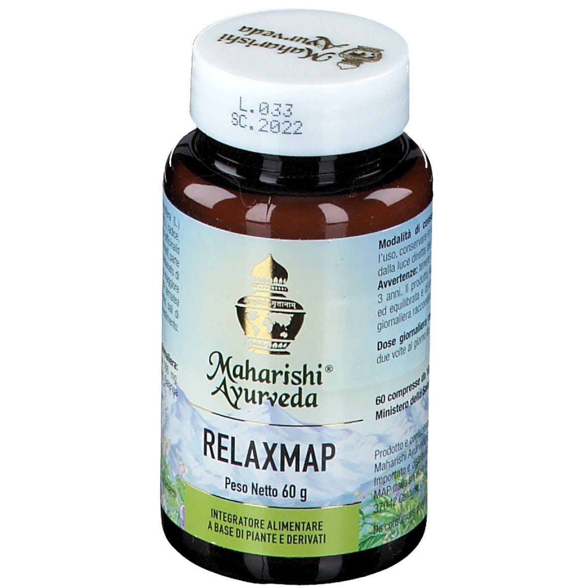 Integratore Relaxmap Maharishi Ayurveda, 60 compresse