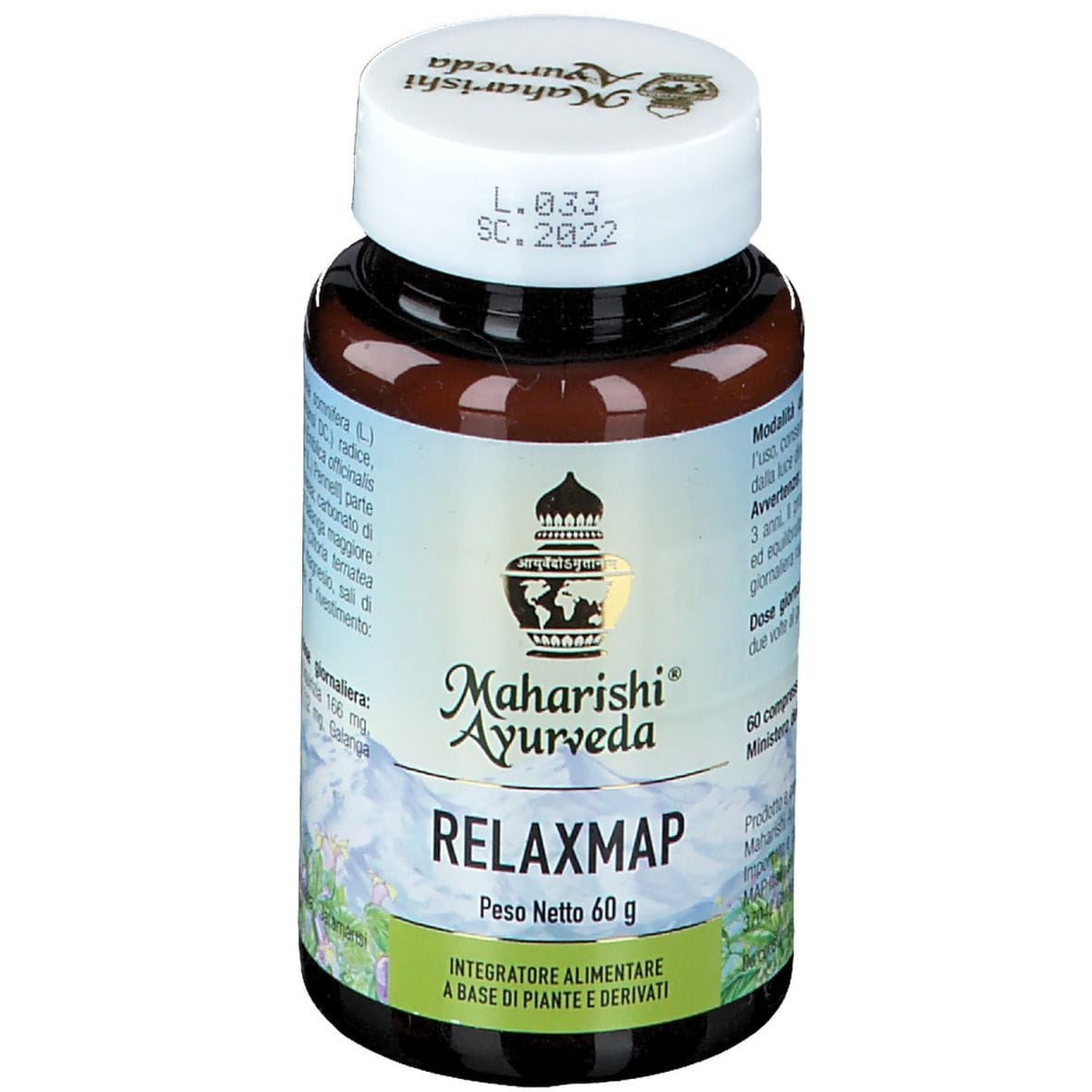 Integratore Relaxmap Maharishi Ayurveda, 60 compresse