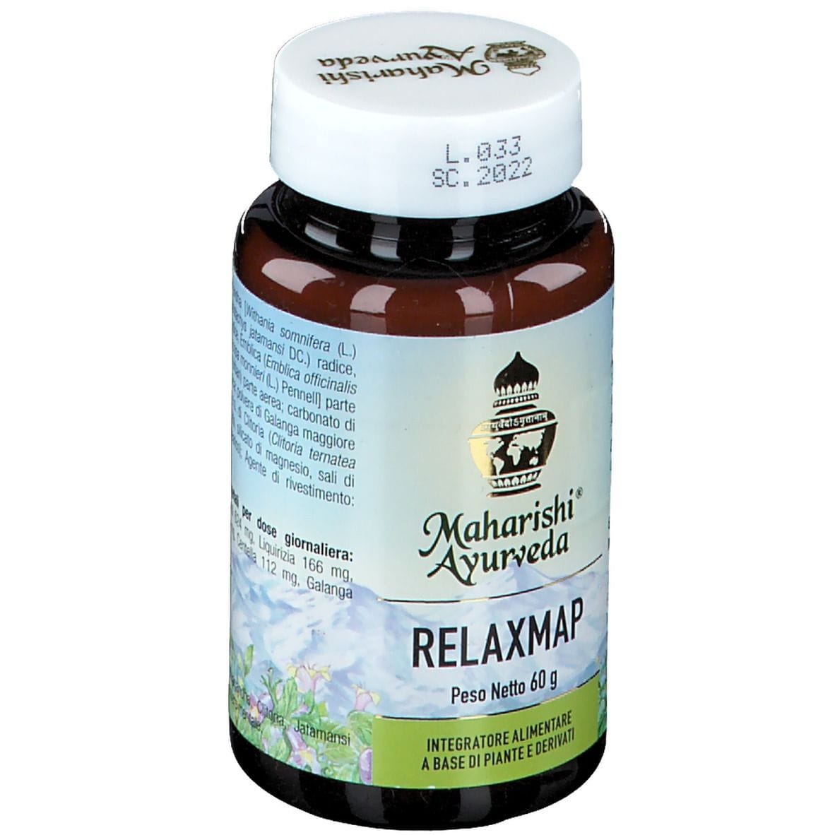 Integratore Relaxmap Maharishi Ayurveda, 60 compresse