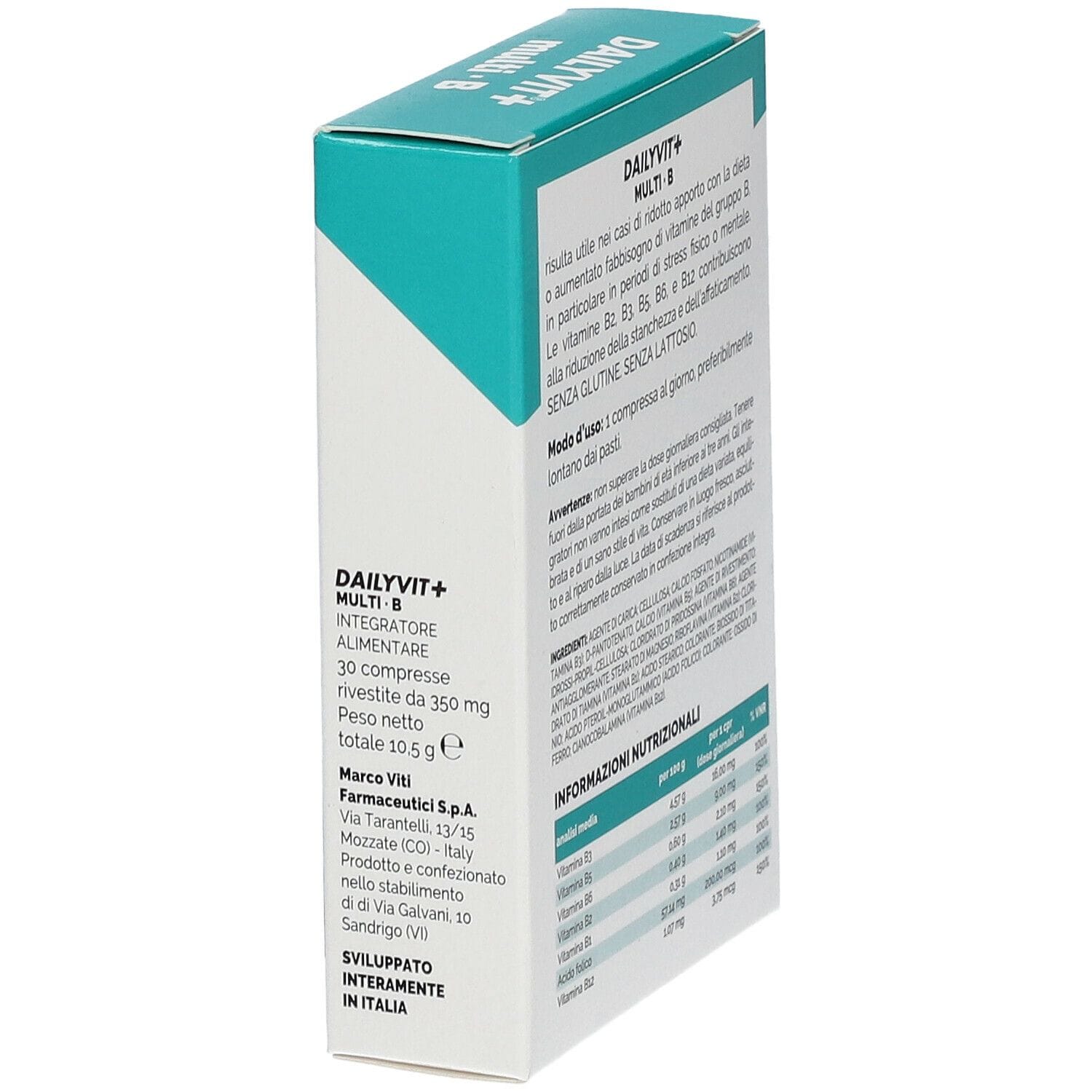 MASSIGEN MULTI B VITAMINE DEL GRUPPO B 30 COMPRESSE RIVESTITA DA 364 MG