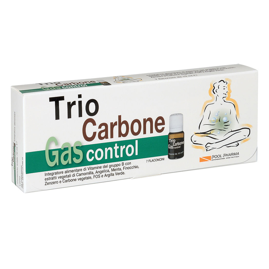 Triocarbone Gas Control 7 Flaconcini 10 Ml