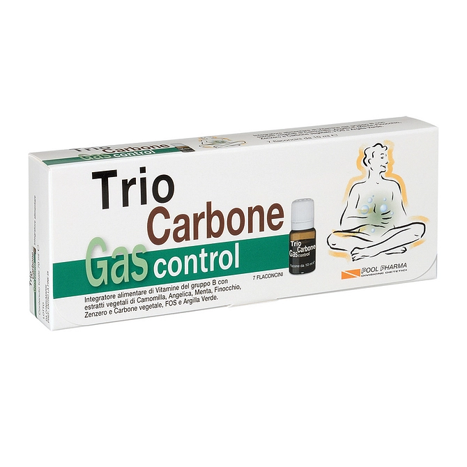 Triocarbone Gas Control 7 Flaconcini 10 Ml
