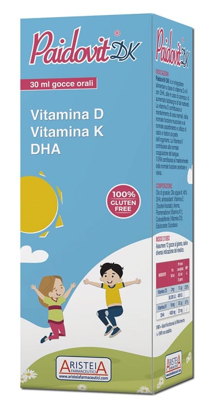 Integratore Paidovit DK con Vitamina D, K e DHA 30ml