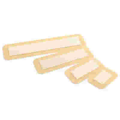 MEDICAZIONE STERILE CON IDROCOLLOIDI FILM DI POLIURERETANO TAMPONE CENTRALE DI FIBRE NON TESSUTE DI CARBOSSIMETILCELLULOSA SODICA ARGENTO IONICO AQUACEL AG SURGICAL 9X10CM 10 PEZZI
