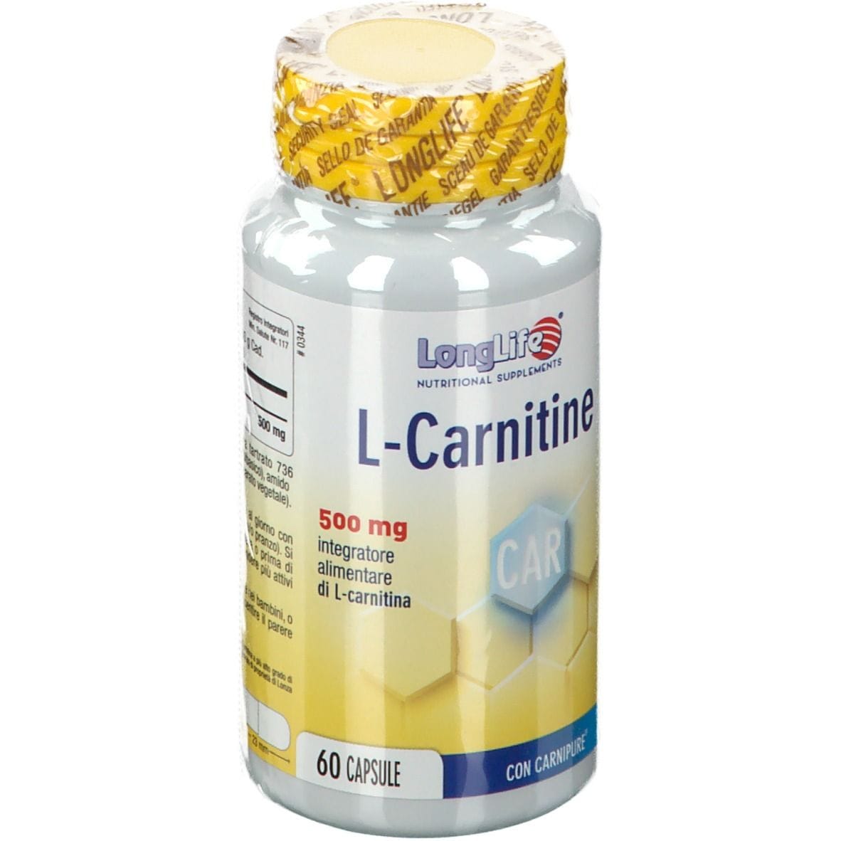 LONGLIFE L-CARNITINE 60 CAPSULE DI GELATINA DA 960 MG