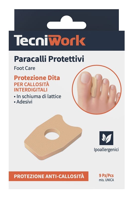 Paracalli TecniWork per calli morbidi interdigitali, 9 pezzi