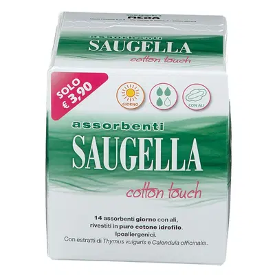 SAUGELLA COTTON TOUCH ASSORBENTI GIORNO 14 PEZZI TAGLIO PREZZO SAUGELLA COTTON TOUCH ASSORBENTI GIORNO 14 PEZZI TAGLIO PREZZO