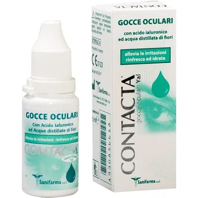 GOCCE OCULARI CON ACIDO IALURONICO CONTACTA 15ML MARCHIO CE GOCCE OCULARI CON ACIDO IALURONICO CONTACTA 15ML MARCHIO CE