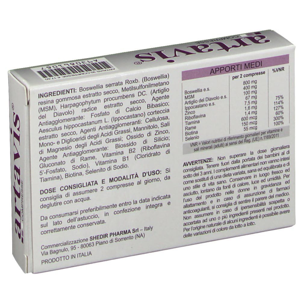 ARTAVIS 30 COMPRESSE