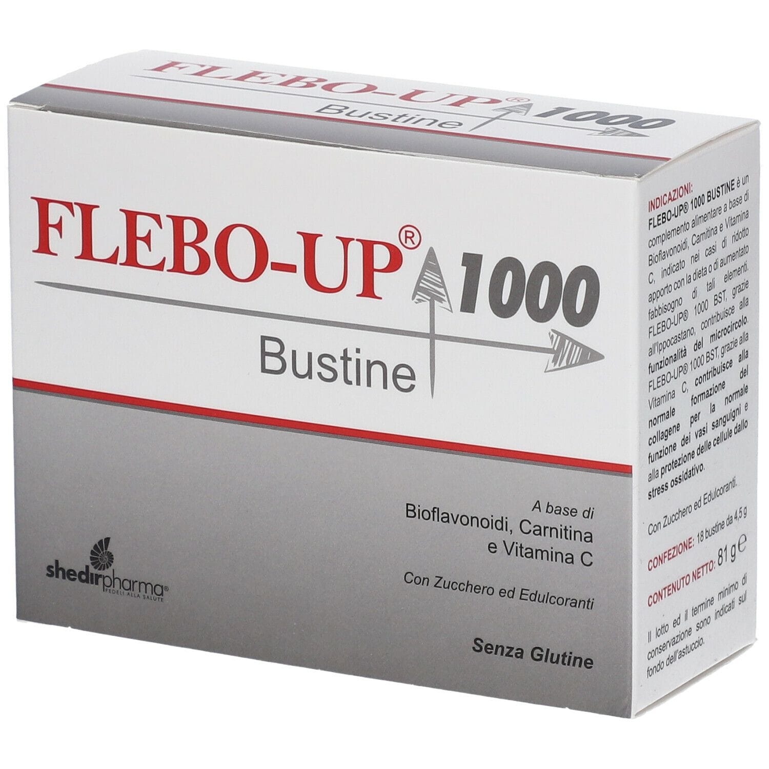 Integratore Flebo-Up 1000 per la circolazione, 18 bustine