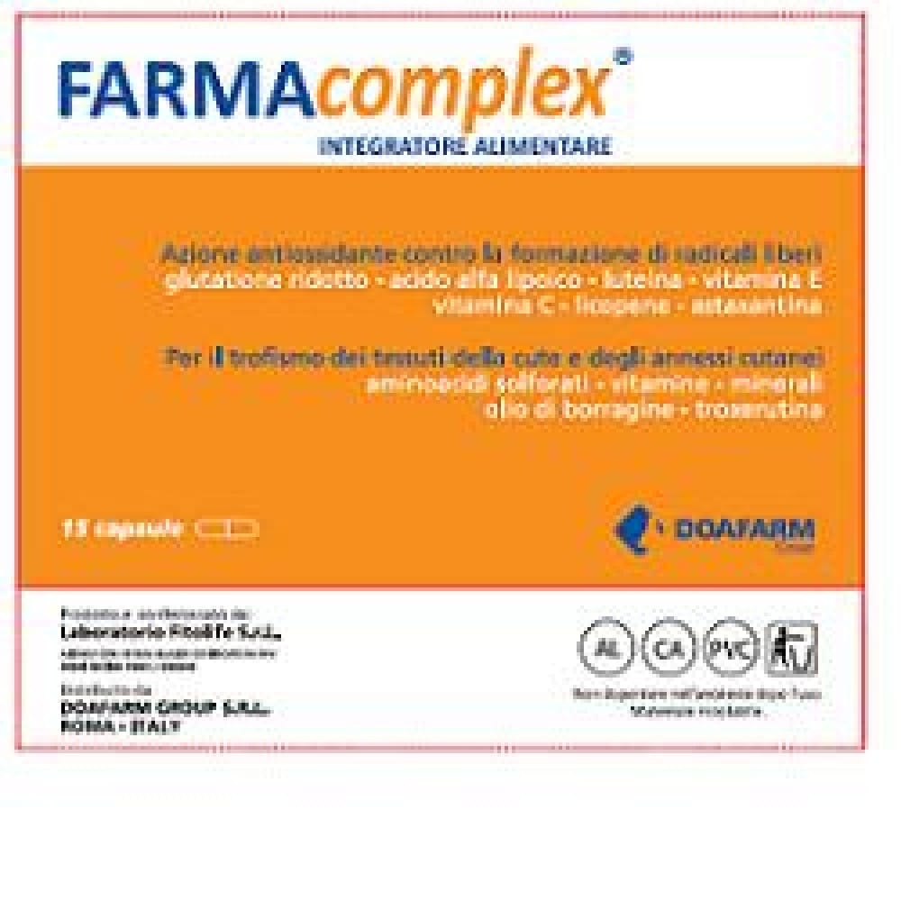 Integratore Farmacomplex per pelle, capelli e unghie, 15 capsule