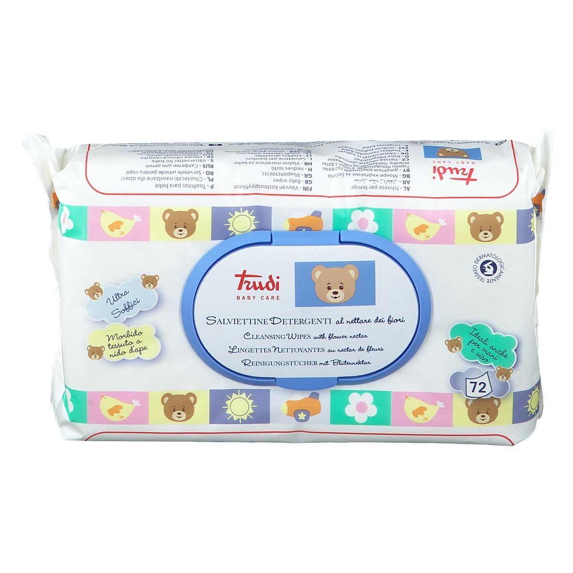 Trudi Baby Care Salvietta Multilingua 72 Pezzi