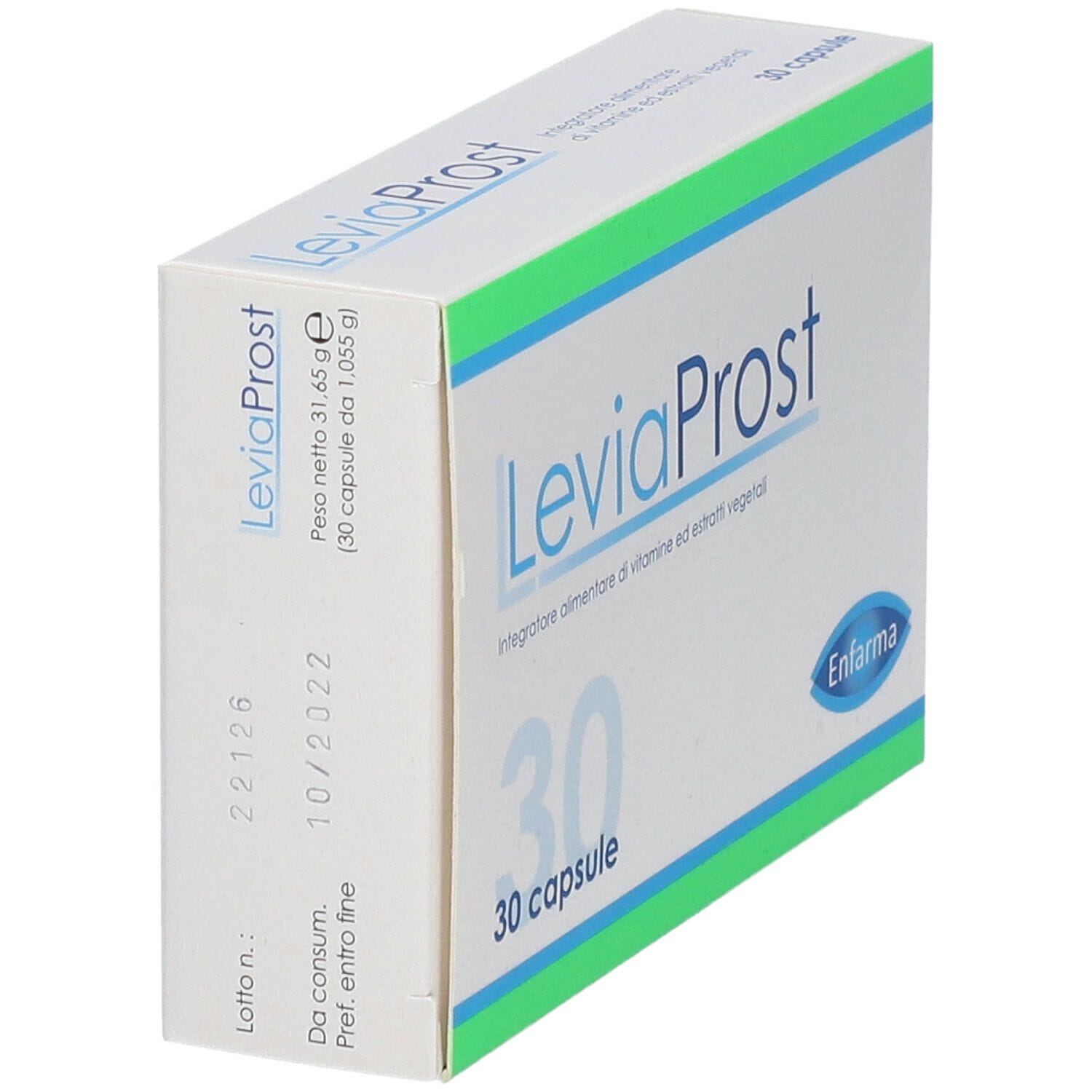 Integratore Leviaprost Enfarma per la prostata, 30 capsule