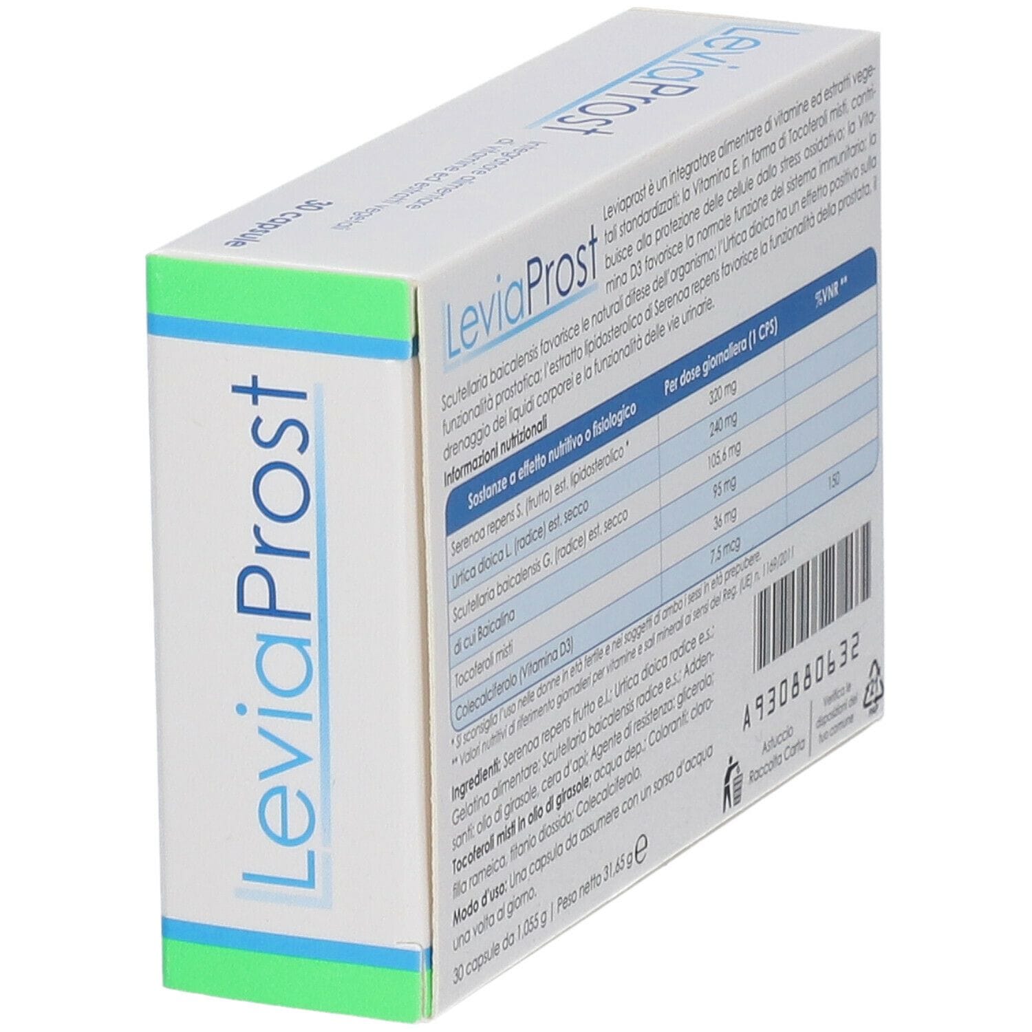 Integratore Leviaprost Enfarma per la prostata, 30 capsule