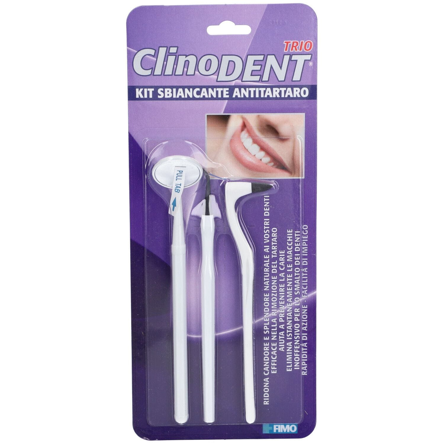 Kit sbiancante Clinodent Trio per denti e gengive