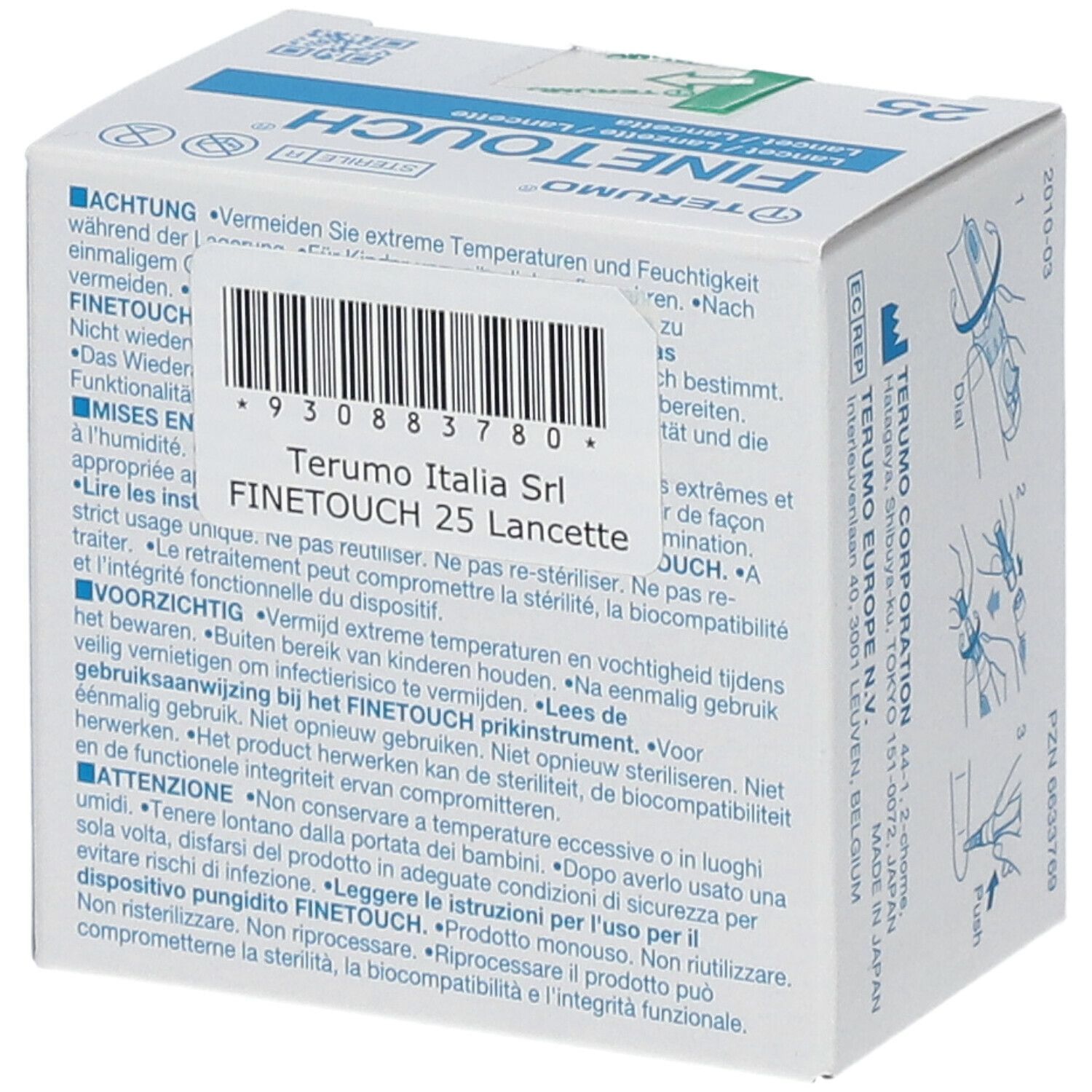 LANCETTE PUNGIDITO FINETOUCH 23 GAUGE 25 PEZZI