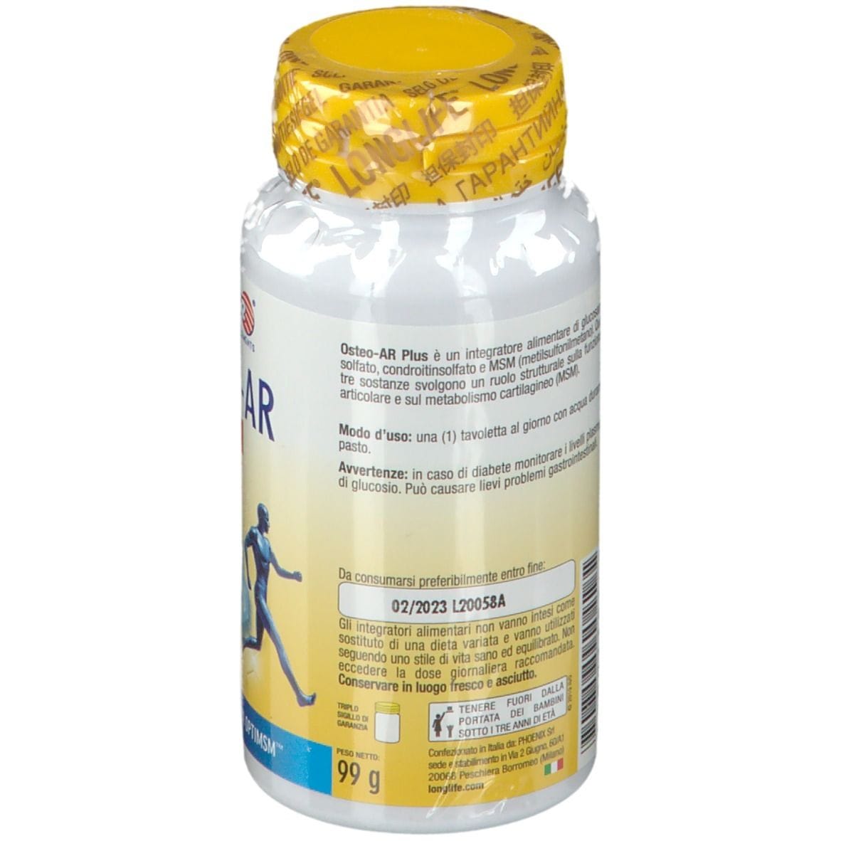 LONGLIFE OSTEO-AR PLUS 60 TAVOLETTE RIVESTITE