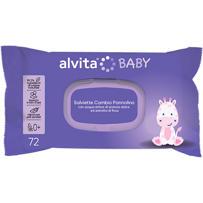 ALVITA SALVIETTE CAMBIO PANNOLINO 72 PEZZI