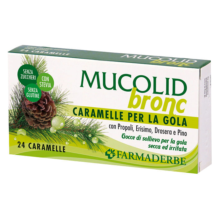 Mucolid Bronc Propoli&Pino 24 Caramelle