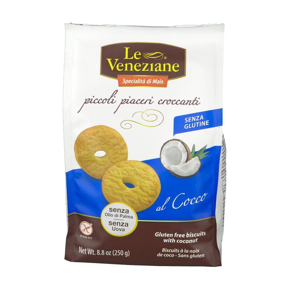 Biscotti al Cocco Le Veneziane senza glutine, 250g