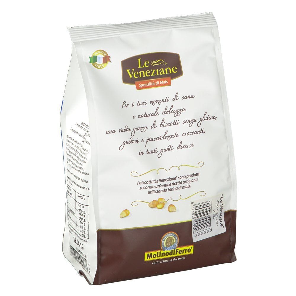 Biscotti al Cocco Le Veneziane senza glutine, 250g