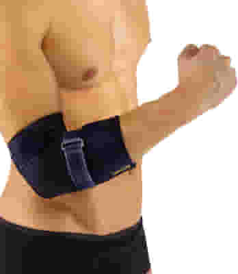 Gomitiera elastica New Edge 038 con pressore epicondilo, taglia M