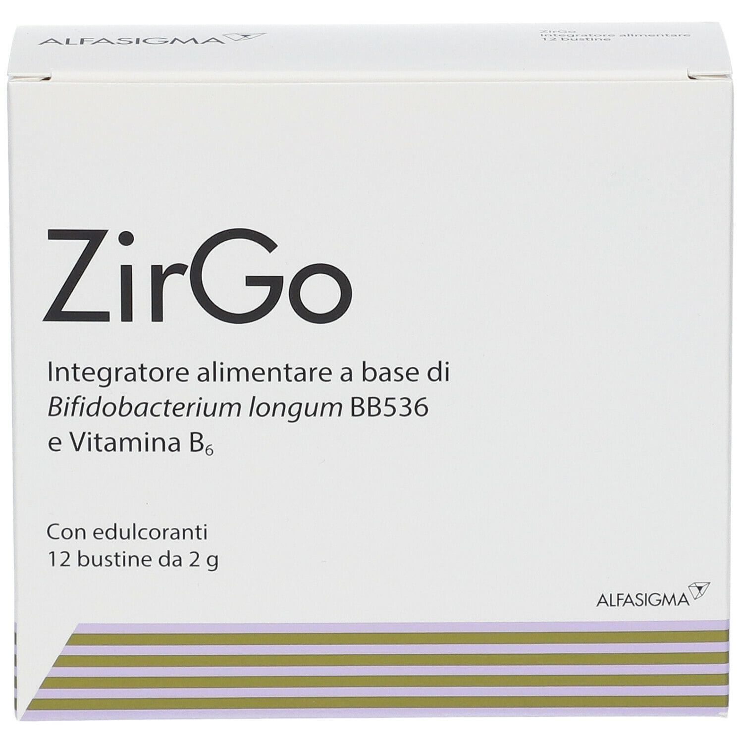 Integratore ZirGo probiotico e vitamina B6, 12 bustine