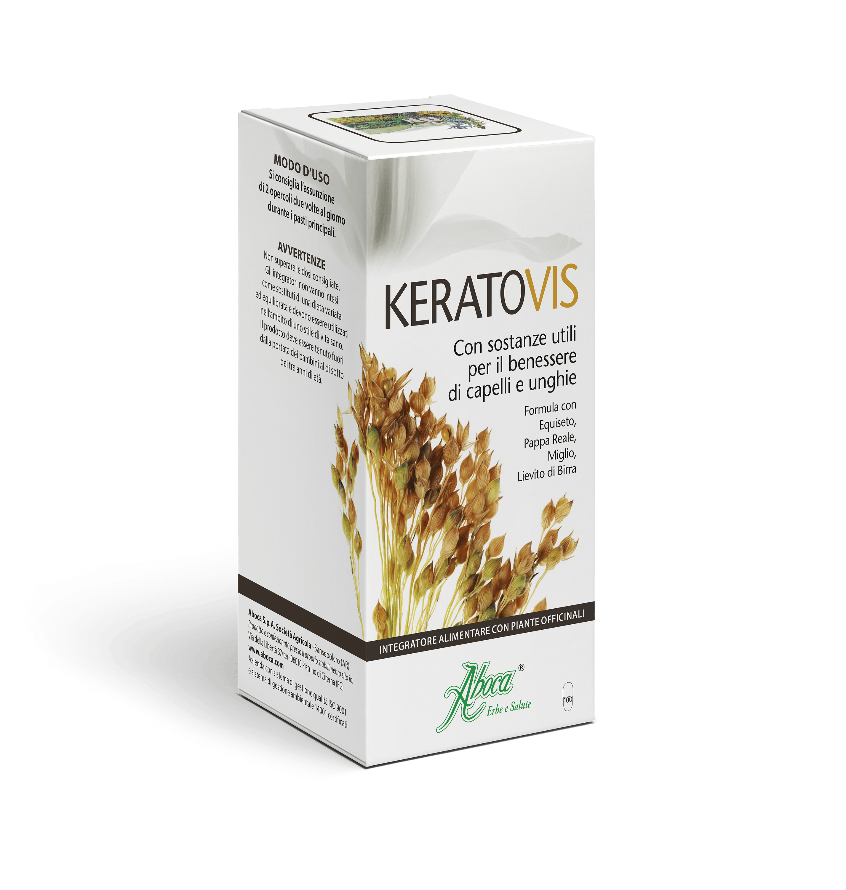 Integratore Keratovis per capelli e unghie, 100 opercoli