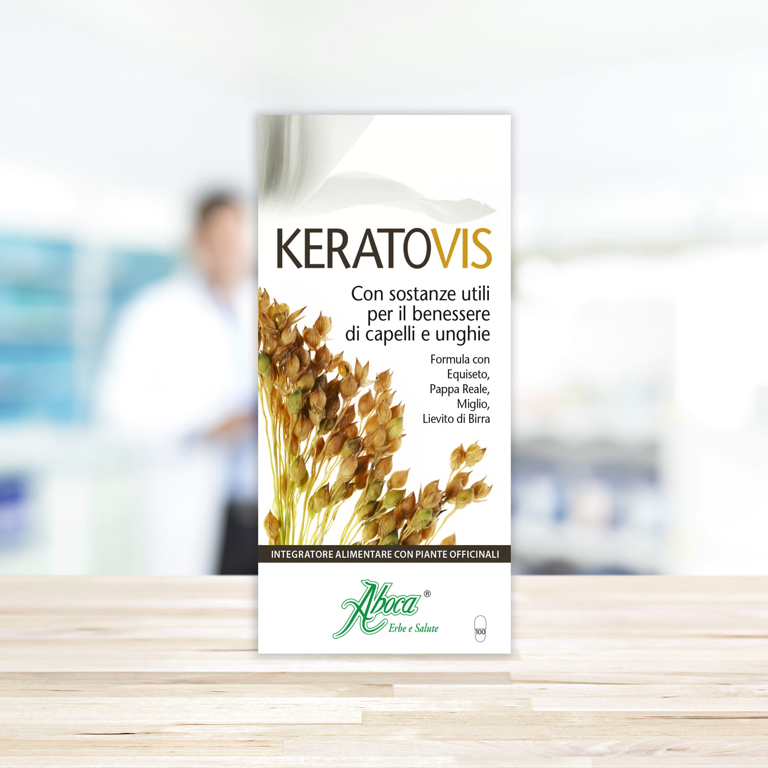 Integratore Keratovis per capelli e unghie, 100 opercoli
