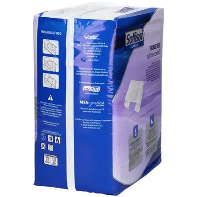 TRAVERSA PER INCONTINENZA SOFFISOF CLASSIC 80X180 15 PEZZI TRAVERSA PER INCONTINENZA SOFFISOF CLASSIC 80X180 15 PEZZI