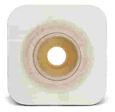 PLACCA CONVESSA NATURA+ PRETAGLIATA 16 MM FLANGIA 45 MM DURAHESIVE E CEROTTO MICROPOROSO 5 PEZZI