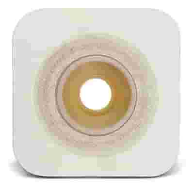 PLACCA CONVESSA NATURA+ PRETAGLIATA 25 MM FLANGIA 45 MM DURAHESIVE E CEROTTO MICROPOROSO 5 PEZZI