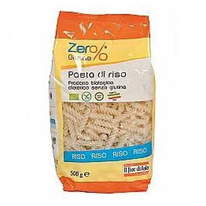 Zero% Glutine Pasta Riso Fusilli Senza Glutine Bio 500 G