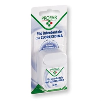 Filo Interdentale Profar con Clorexidina, 50 metri