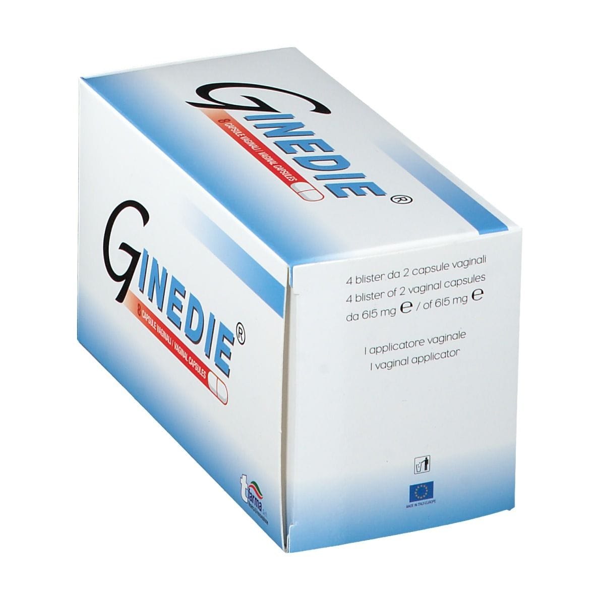 Ginedie capsule vaginali per l'equilibrio della flora, 8 pz