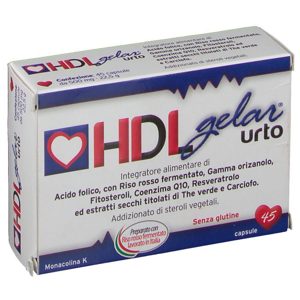 Integratore HDLGelar Urto per il colesterolo, 45 capsule