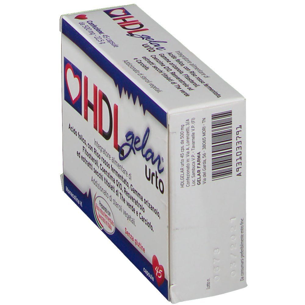 Integratore HDLGelar Urto per il colesterolo, 45 capsule