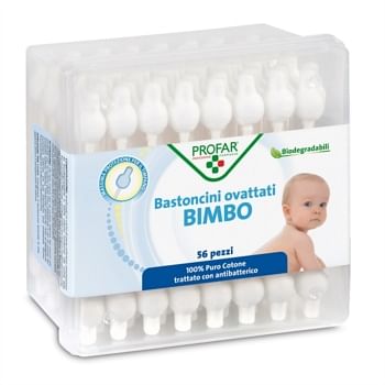 Profar Bastoncini Ovattati Bambini 56 Pezzi