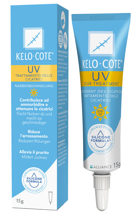 Gel Silicone Kelo-Cote UV SPF30 per cicatrici, 15g