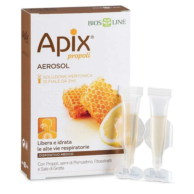 Apix Propoli Aerosol 10 Fiale Monodose X 2 Ml Biosline