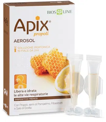 APIX PROPOLI AEROSOL 10 FIALE MONODOSE X 2 ML BIOSLINE APIX PROPOLI AEROSOL 10 FIALE MONODOSE X 2 ML BIOSLINE