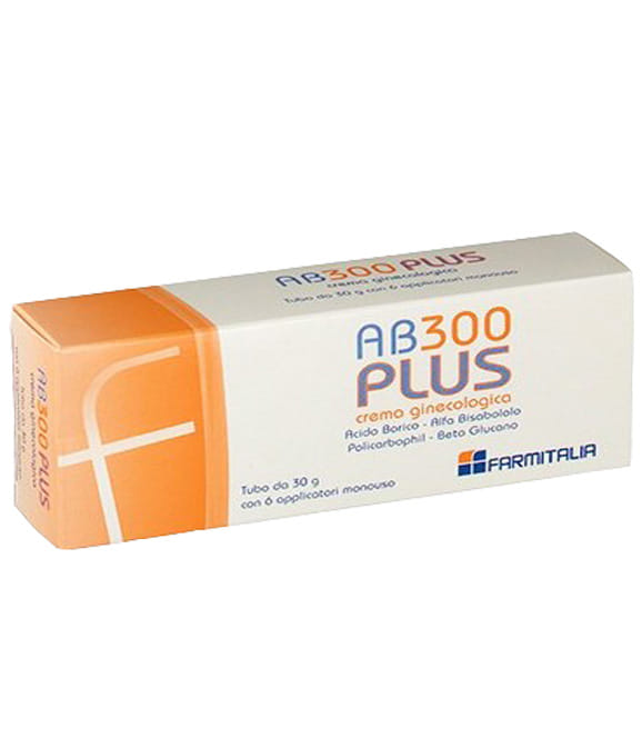 AB 300 PLUS CREMA GINECOLOGICA 30 G CON 6 APPLICATORI