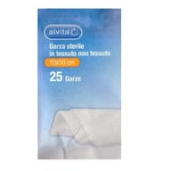 Garza sterile Alvita in TNT 10x10cm, 25 pezzi