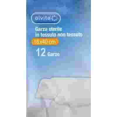 ALVITA GARZA STERILE IN TESSUTO NON TESSUTO 18X40CM 12 PEZZI