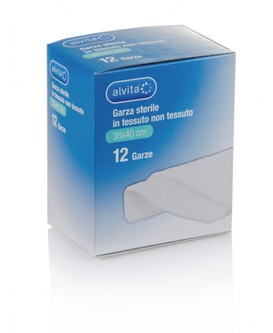 ALVITA GARZA STERILE IN TESSUTO NON TESSUTO 36X40CM 12 PEZZI