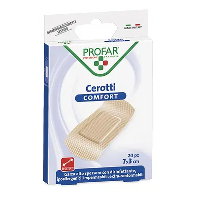 CEROTTO COMFORT GRANDE 7X3 CM 20 PEZZI PROFAR CEROTTO COMFORT GRANDE 7X3 CM 20 PEZZI PROFAR