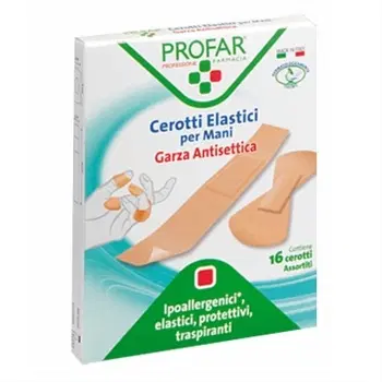 CEROTTO ARTICOLAZIONI ELASTICO PROFAR 16 PEZZI CEROTTO ARTICOLAZIONI ELASTICO PROFAR 16 PEZZI