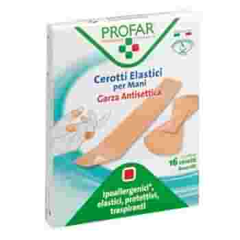 CEROTTO ELASTRICI MANI DITA ARTICOLAZIONI 16 PEZZI ASSORTITI PROFAR